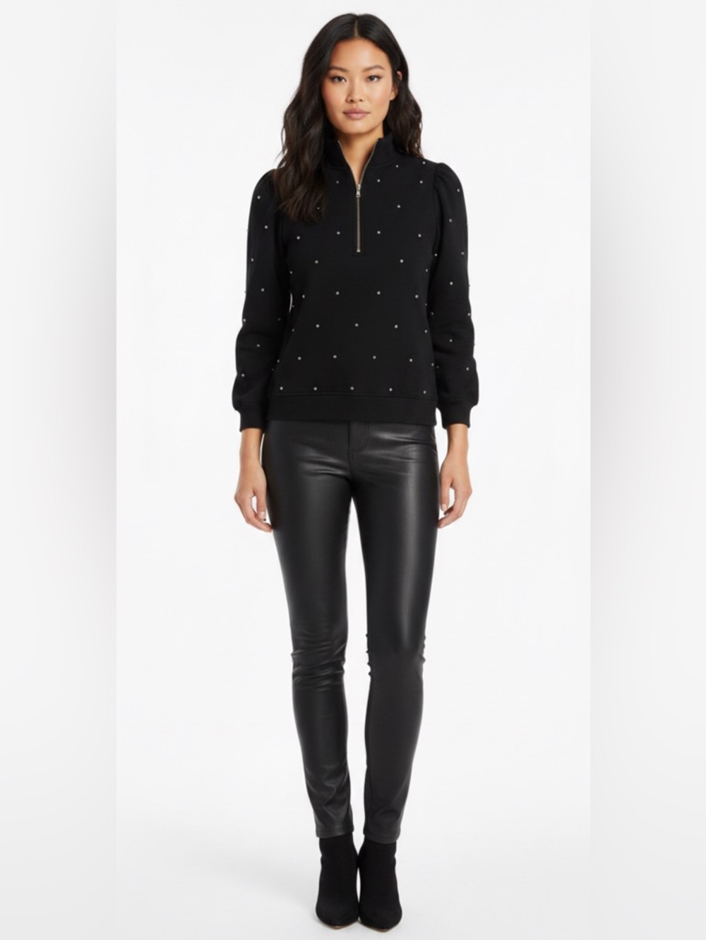 Generation Love Kellen Pearl Embellished Sweatshirt Women’s Long Sleeve Pullover